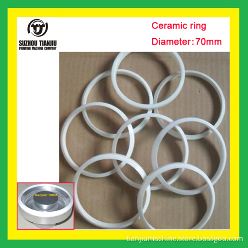 Ceramic ring for ink cup pad printing